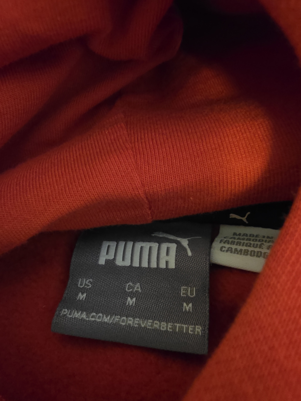 PUMA Red Hoodie - Bold Red Logo
